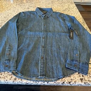 NWT Liverpool Los Angeles Vintage Chambray Button Up - Small